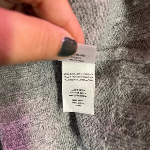 Rails Perci Sweater in Heather Grey Charcoal Lightning Sz XS - Picture 5 of 5